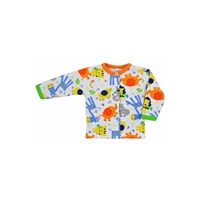 Dojčenský kabátik Bobas Fashion Zoo oranžový