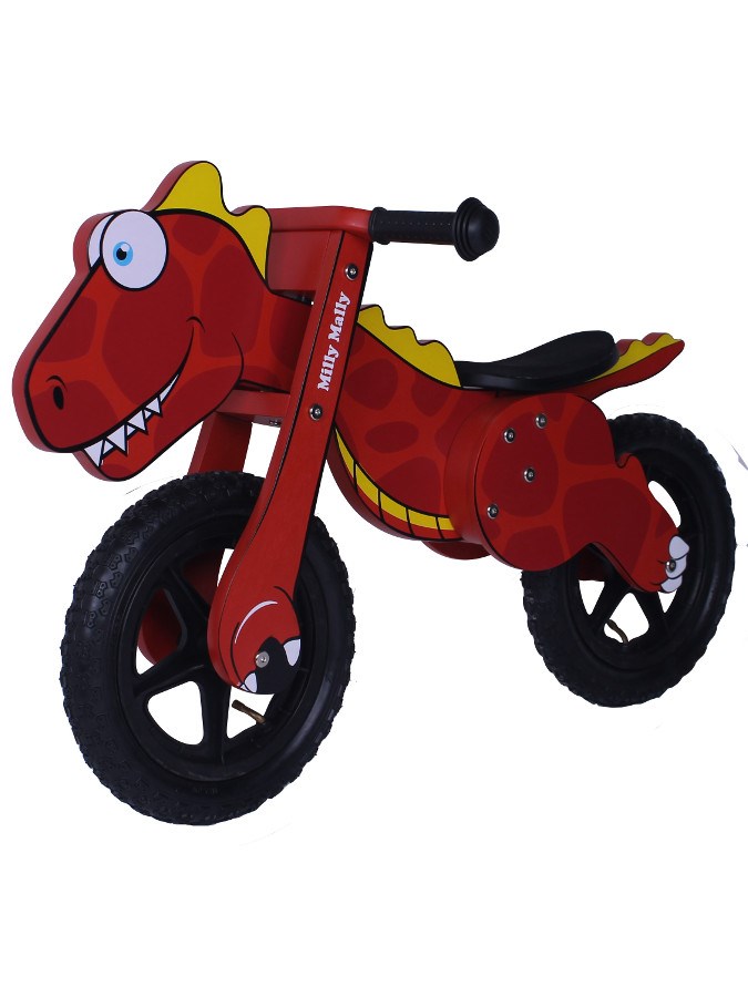 Obrázok MILLY MALLY Detské odrážadlo-bicykel Milly Mally DINO red