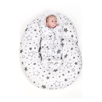 Obliečka na dojčiaci vankúš v tvare C New Baby Zvieratká biela