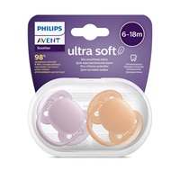 Dojčenský cumlík Ultrasoft Premium Avent 6-18 miesacov 2 ks dievča