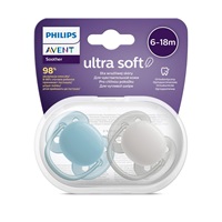Dojčenský cumlík Ultrasoft Premium Avent 6-18 miesacov 2 ks chlapec
