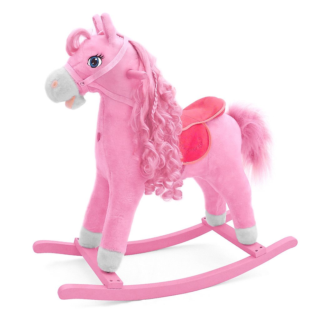 Hojdací koník s melódiou Milly Mally Princess pink