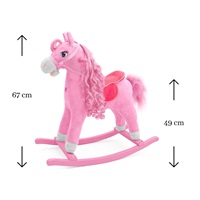 Hojdací koník s melódiou Milly Mally Princess pink