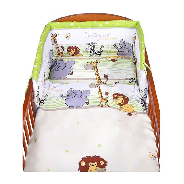 2-dielne posteľné obliečky New Baby 100/135 cm zelené safari