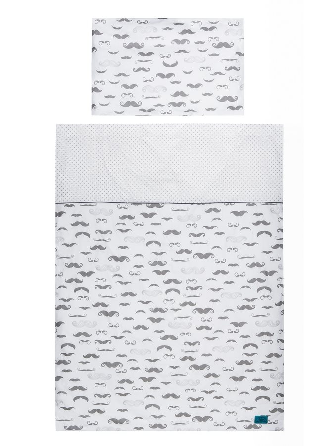 2-dielne posteľné obliečky Belisima Little Man 90/120 sivé, Sivá