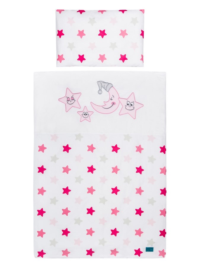 3-dielne posteľné obliečky Belisima Veselé Hviezdičky 100/135 ružové Ružová