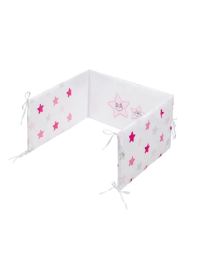 5-dielne posteľné obliečky Belisima Veselé Hviezdičky 100/135 ružové Ružová