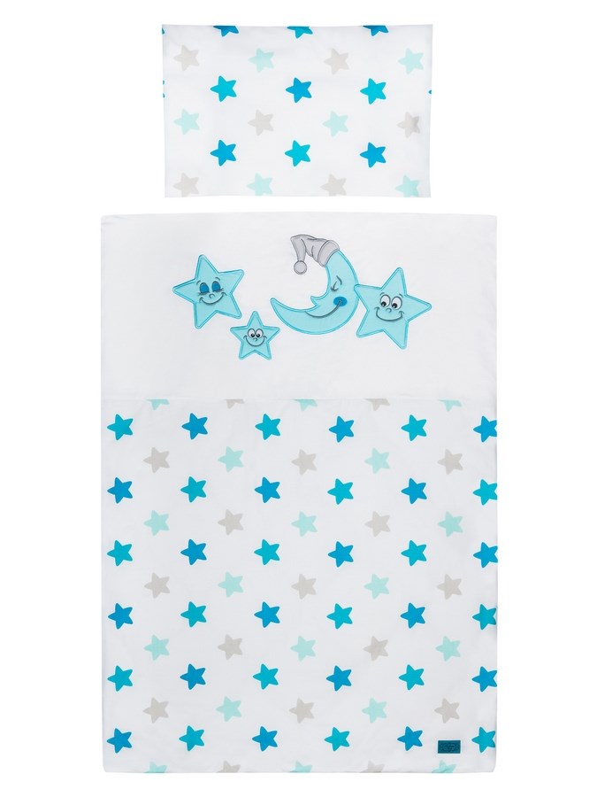 5-dielne posteľné obliečky Belisima Veselé Hviezdičky 100/135 modré