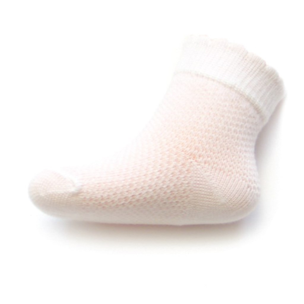 Dojčenské ponožky so vzorom New Baby biele Biela 74 (6-9m)
