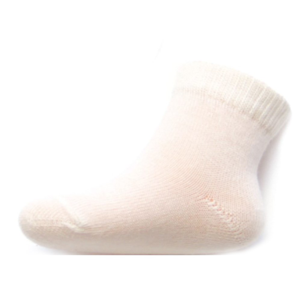 Dojčenské bavlnené ponožky biele 74