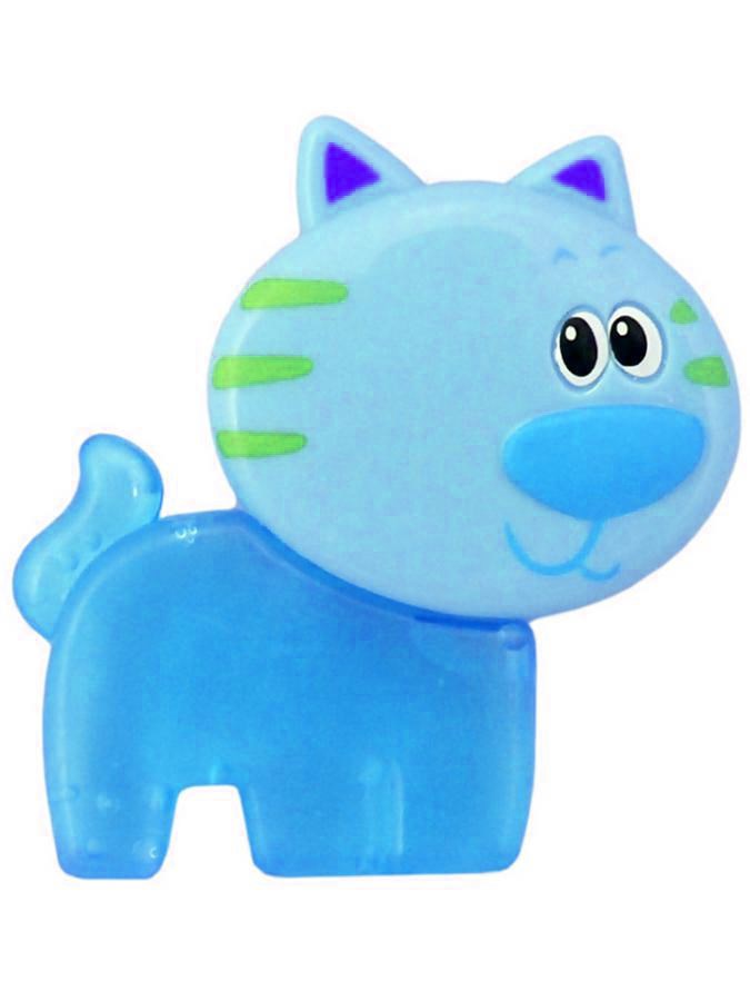 Chladiace hryzátko Baby Mix Mačička modré Modrá