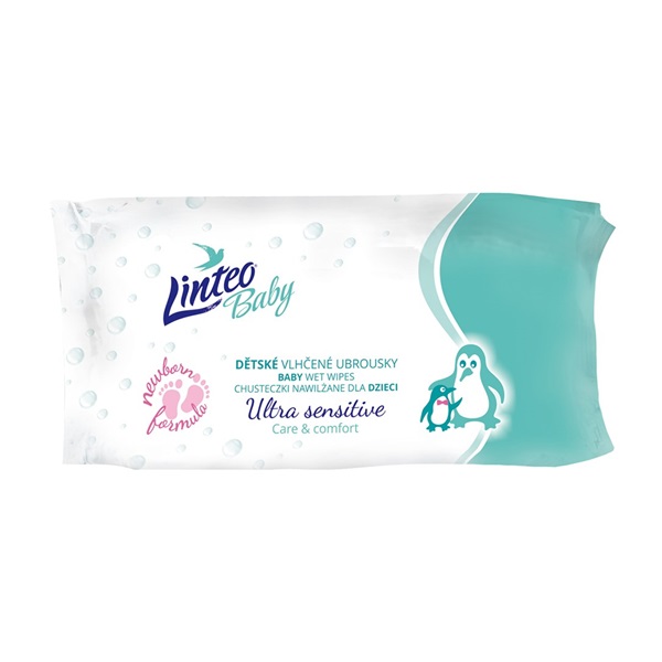 Vlhčené obrúsky Linteo Baby 64ks Sensitive