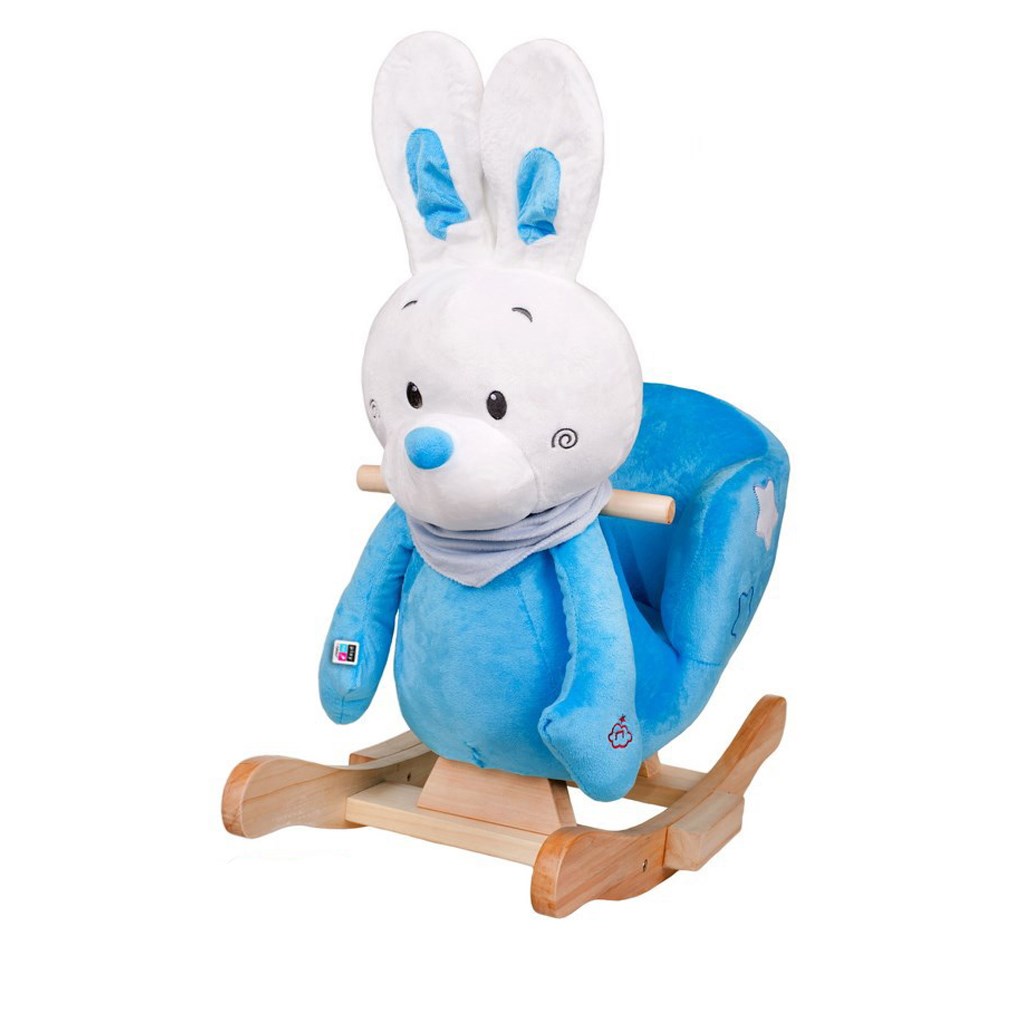 Hojdacia hračka s melódiou PlayTo králiček modrá Modrá