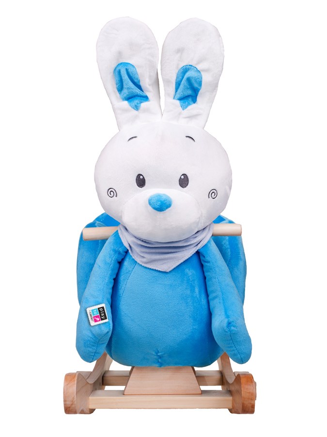 Hojdacia hračka s melódiou PlayTo králiček modrá Modrá