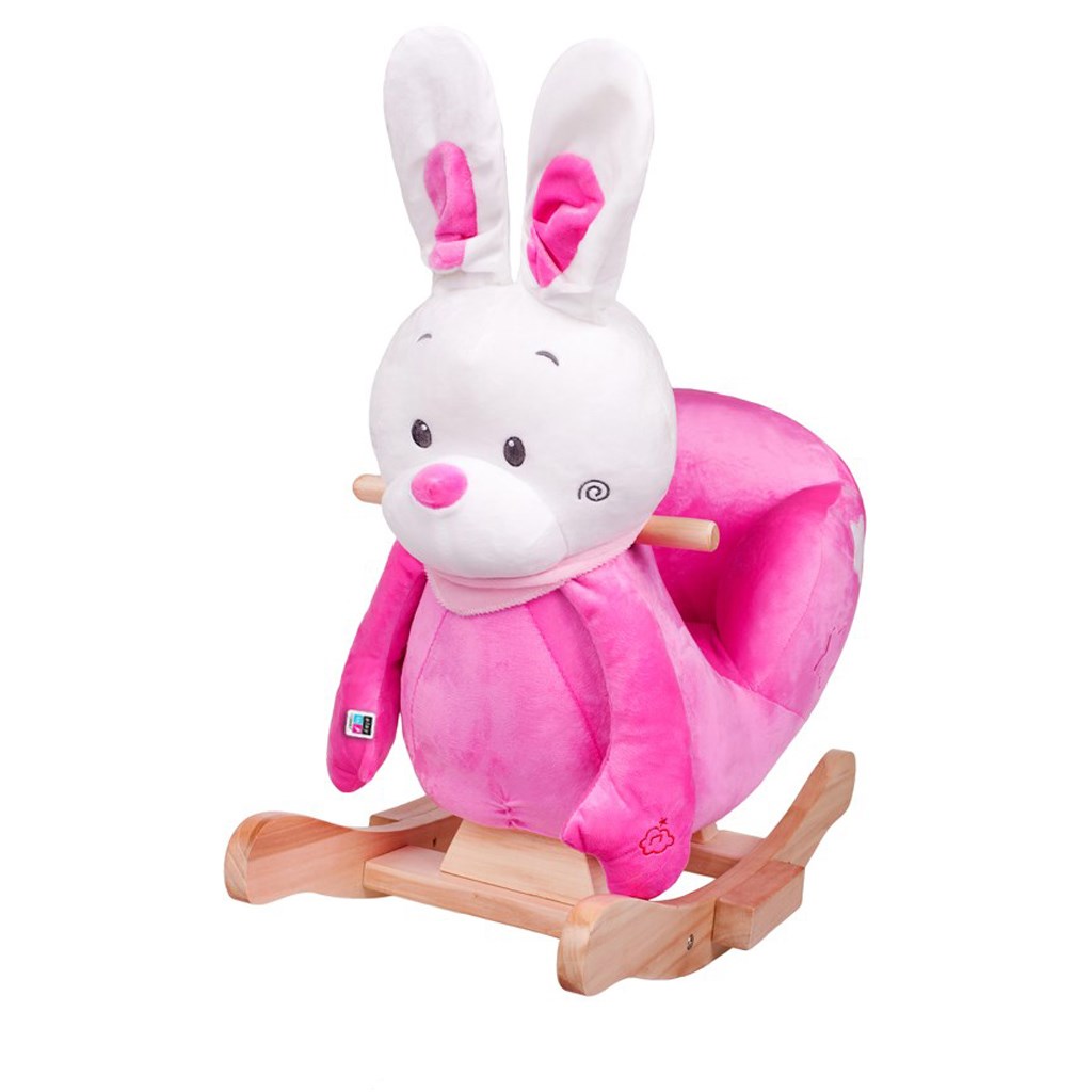 Hojdacia hračka s melódiou PlayTo králiček ružová Ružová