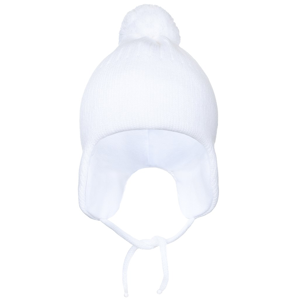 Zimná detská čiapočka New Baby biela 98