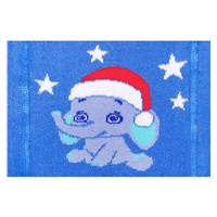 Vianočné bavlnené pančucháčky New Baby modré so slonom