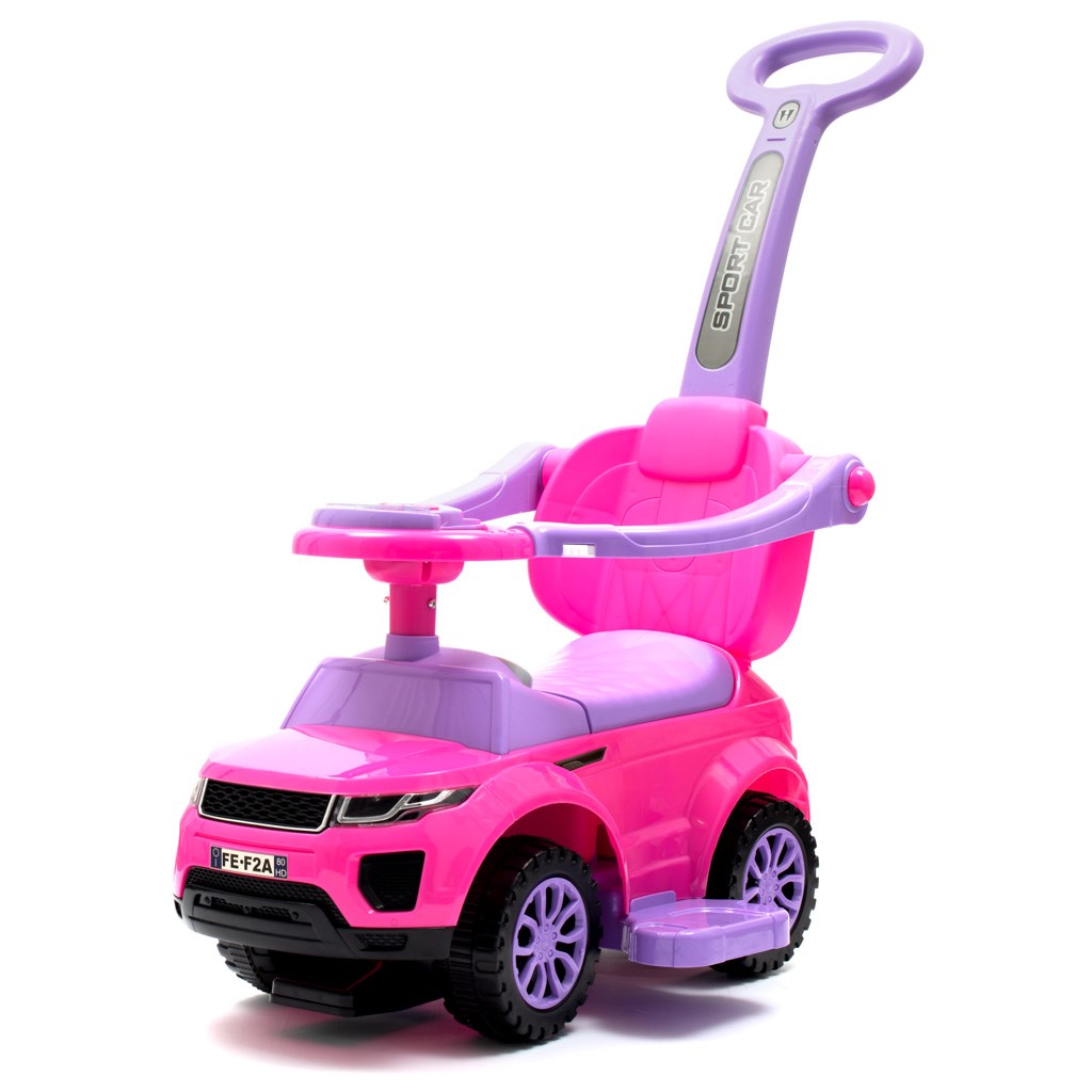 Detské hrajúce vozítko 3v1 Baby Mix ružové, Ružová