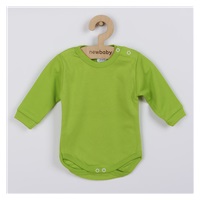 Dojčenské body s dlhým rukávom New Baby svetlo zelené
