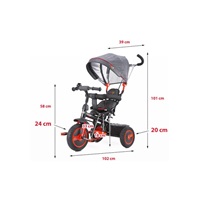 Detská trojkolka Toyz Buzz grey