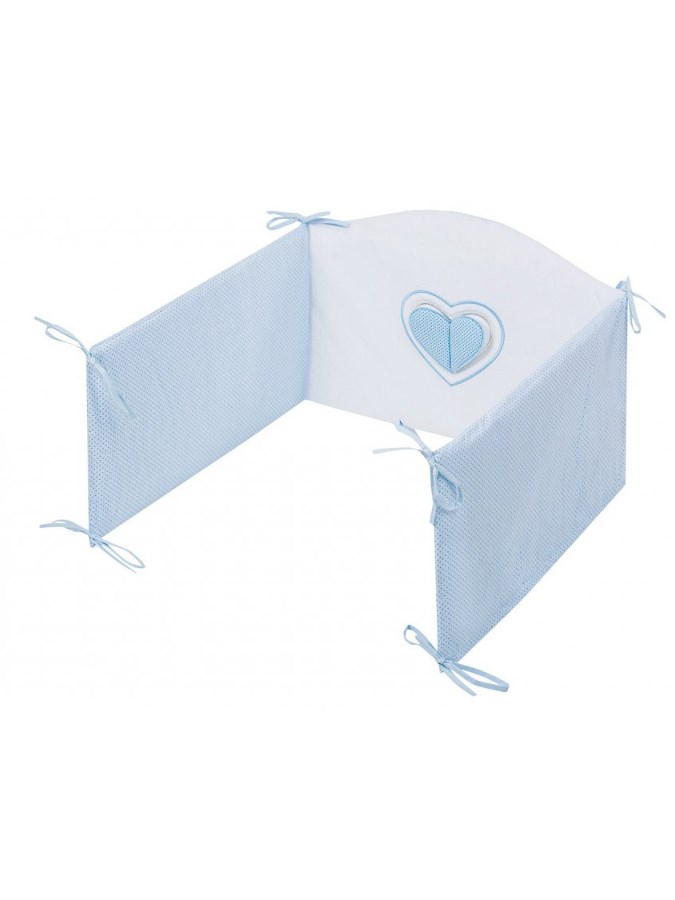 6-dielne posteľné obliečky Belisima Tri srdcia 100/135 bielo-modré