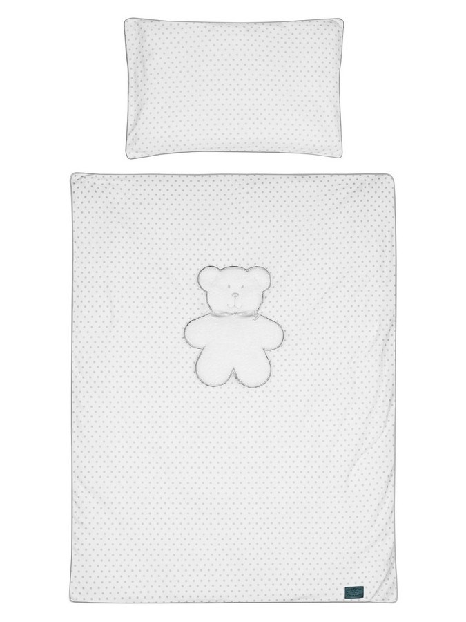 3-dielne posteľné obliečky Belisima Biely medvedík 90/120