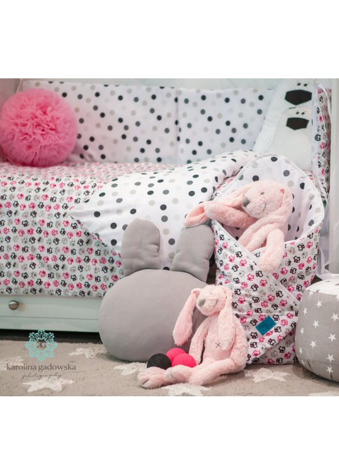 5-dielne posteľné obliečky Belisima Mačiatka 100/135 ružové Ružová