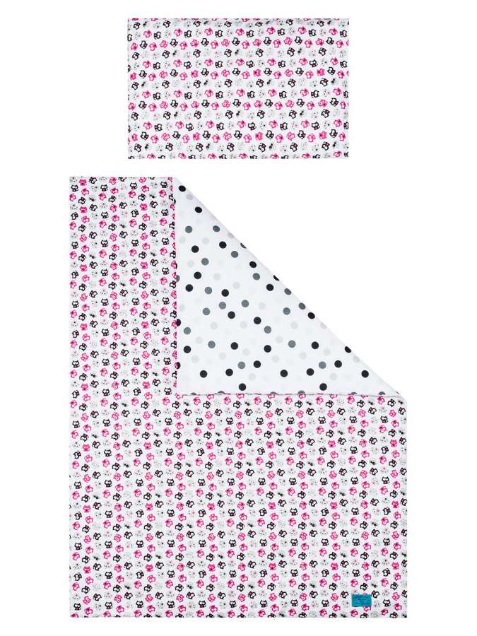 6-dielne posteľné obliečky Belisima Mačiatka 100/135 ružové Ružová
