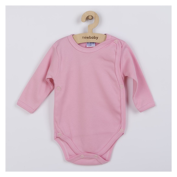 Dojčenské body celorozopínacie New Baby Classic ružové