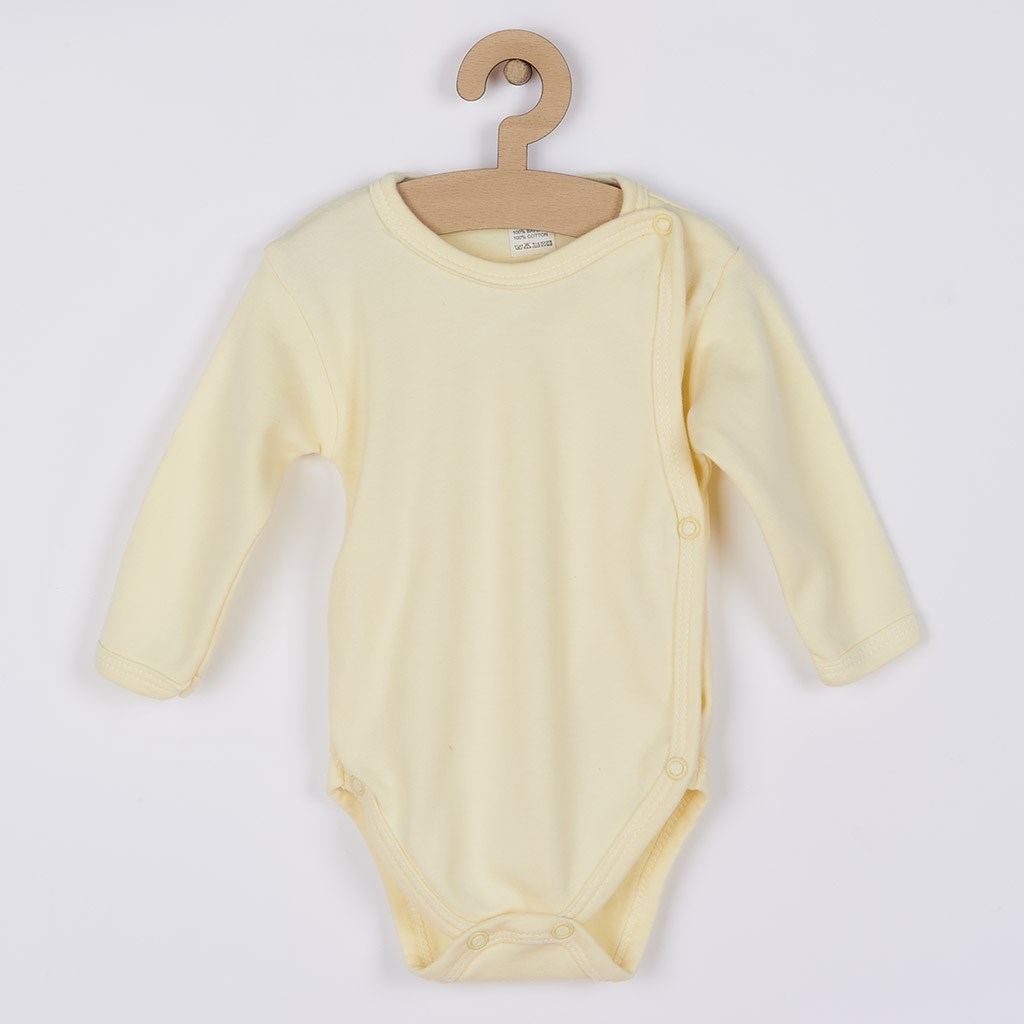 Dojčenské body celorozopínacie New Baby Classic žlté Žltá 56 (0-3m)
