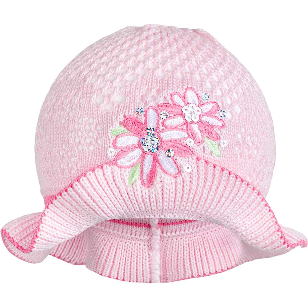 Pletený klobúčik New Baby ružovo-ružovy
