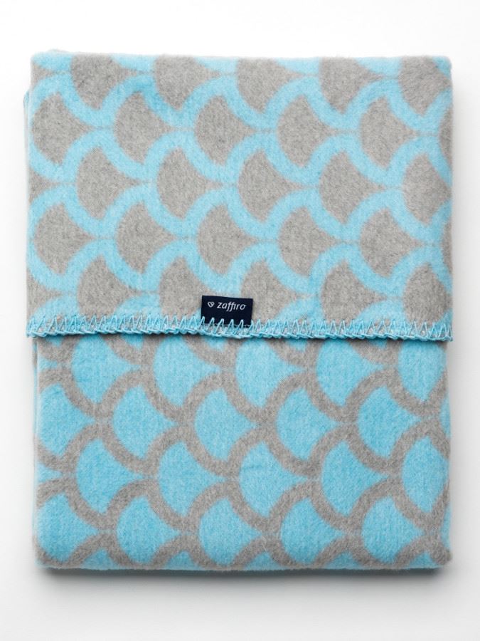Detská bavlnená deka so vzorom Womar 75x100 modro-sivá Podľa obrázku