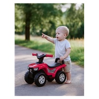Detské odrážadlo so zvukom Štvorkolka Baby Mix červená
