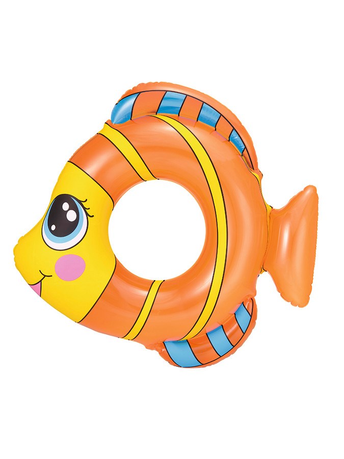 Detský nafukovací kruh Bestway v tvare rybky oranžový