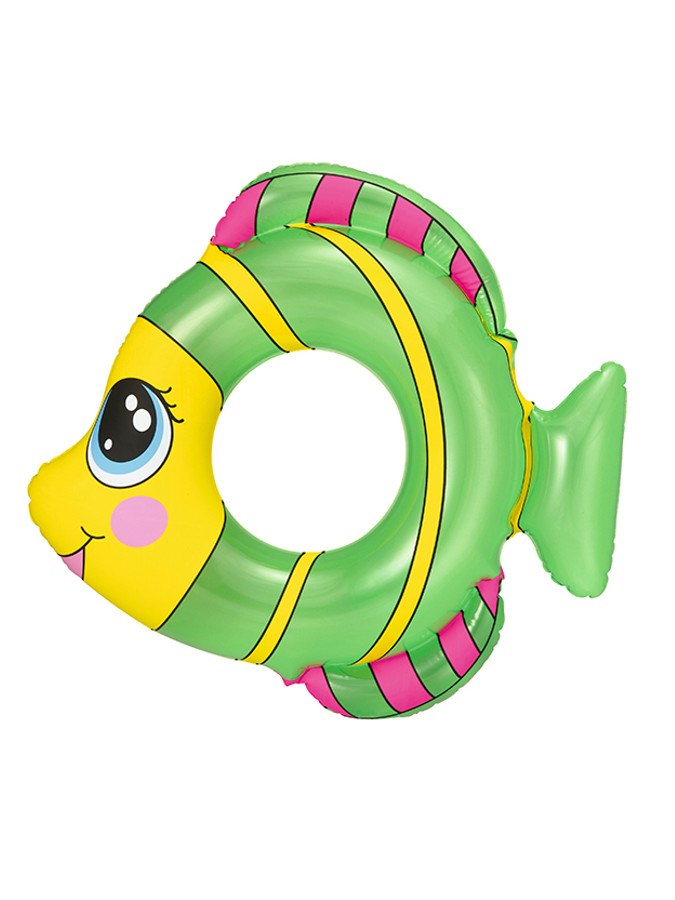 Detský nafukovací kruh Bestway v tvare rybky zelený