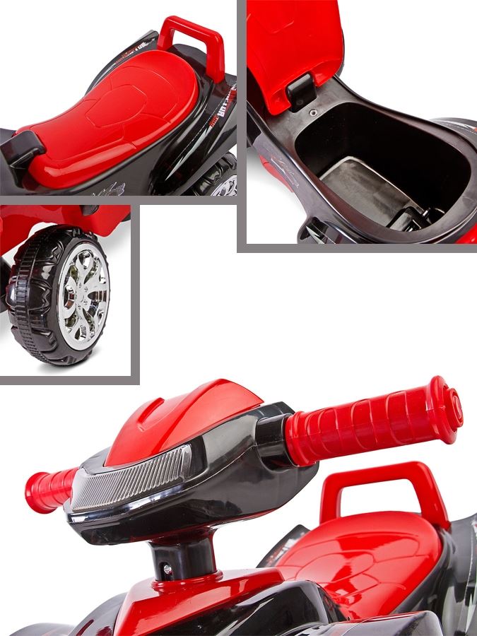 Odrážadlo štvorkolka Toyz miniRaptor červené