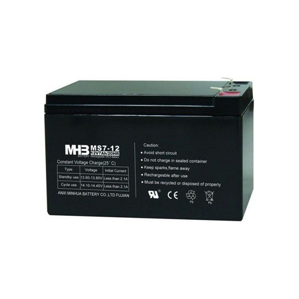 Pb akumulátor MHB VRLA AGM 12V/7Ah (MS7-12)-faston 6,3 mm
