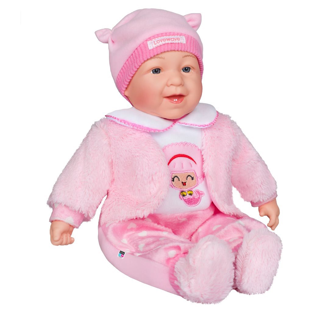 Česky hovoriaca a spievajúca detská bábika PlayTo Nelinka 46 cm Ružová