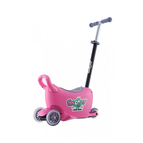 Detské odrážadlo s vodiacou tyčou Snoop 3v1 Milly Mally pink