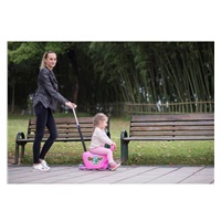 Detské odrážadlo s vodiacou tyčou Snoop 3v1 Milly Mally pink