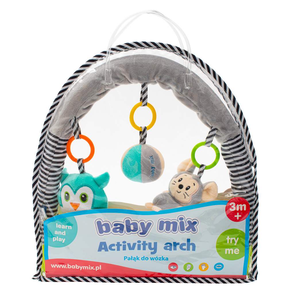 Hračka na kočík Baby Mix myška, sova Podľa obrázku
