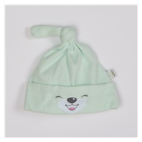 Bavlnená dojčenská čiapočka Bobas Fashion Lucky zelená