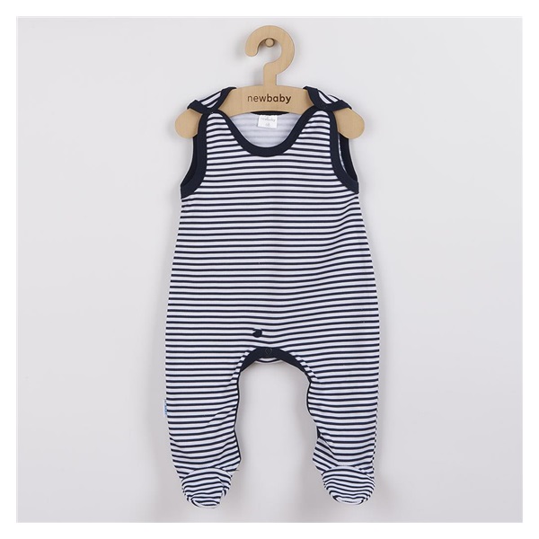 Dojčenské dupačky New Baby Classic II s modrými pruhmi