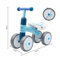 Detské odrážadlo Baby Mix Baby Bike ružové