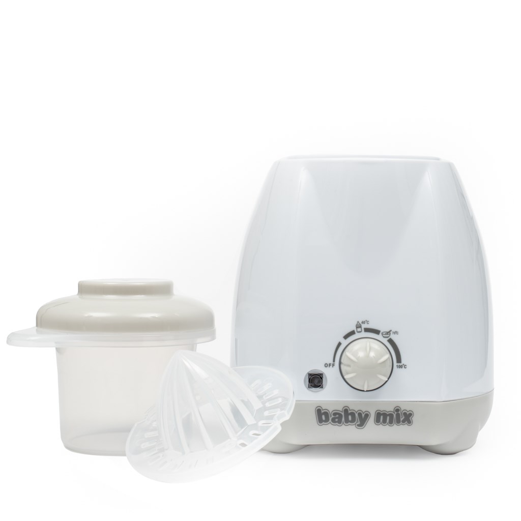 Elektrický ohrievač fliaš a detskej stravy s príslušenstvom Baby Mix sivý