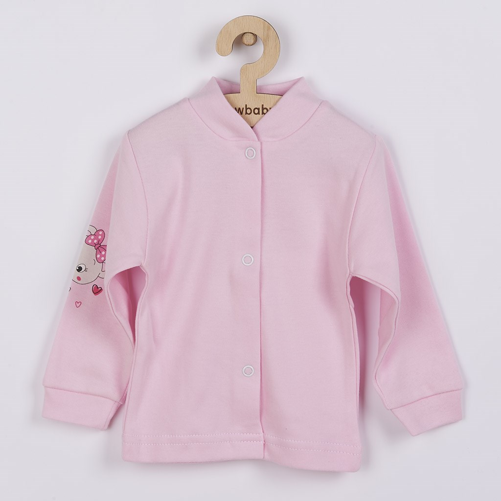 Dojčenský kabátik New Baby myška ružový-50