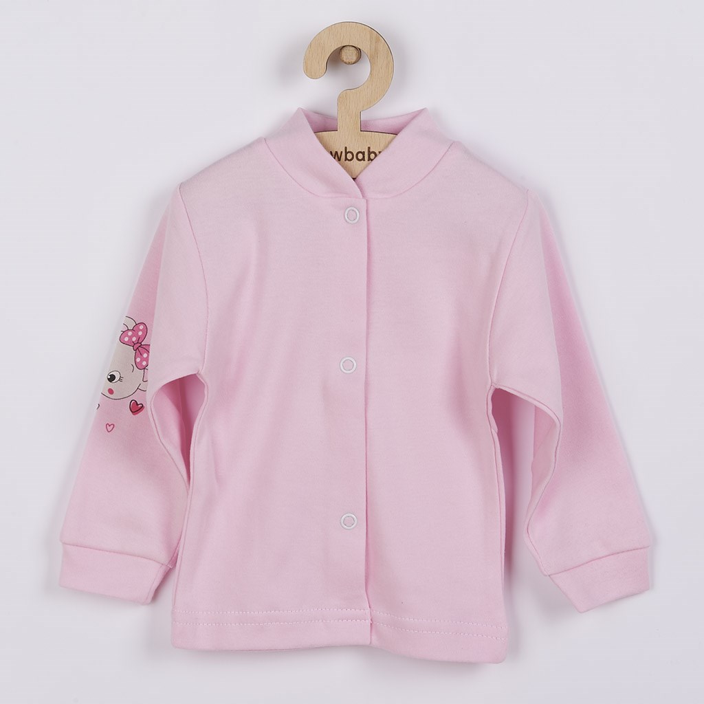 Dojčenský kabátik New Baby myška ružový
