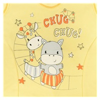 Dojčenské dupačky New Baby chug žlté
