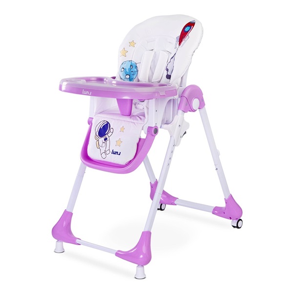 Jedálenská stolička CARETERO Luna lavenda