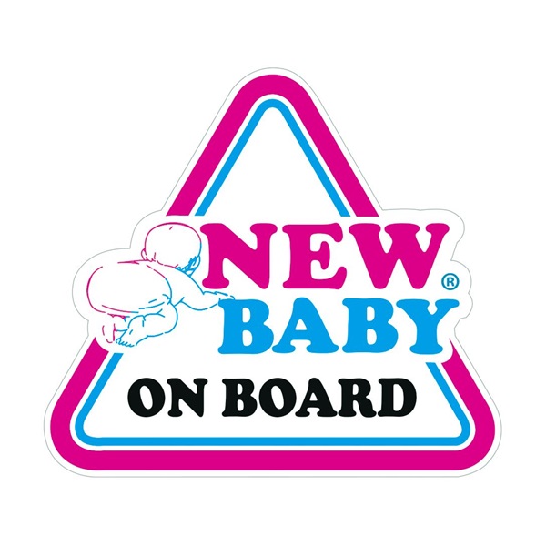 Samolepka na auto New Baby on board New Baby